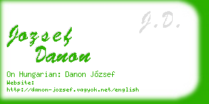 jozsef danon business card